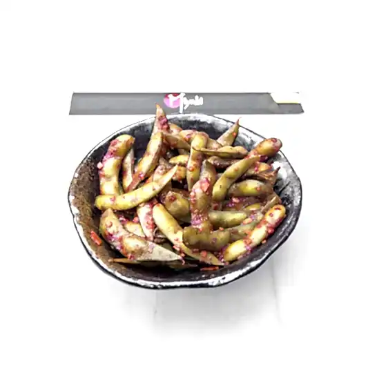 Edamame with Chili Garlic Sauce